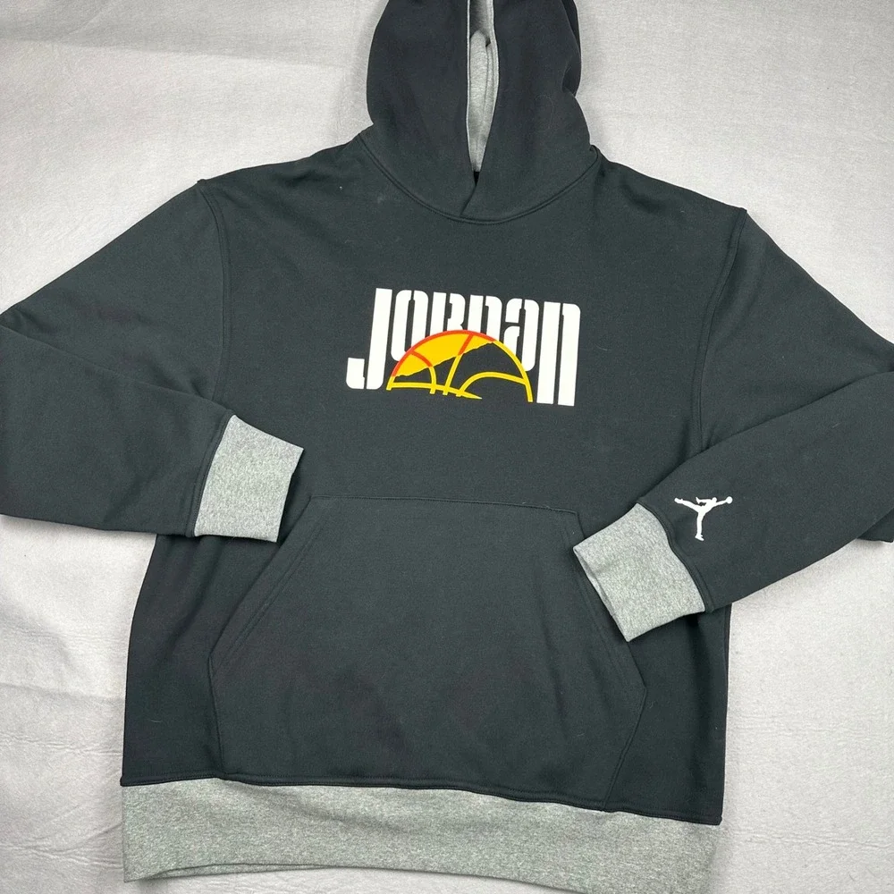 Jordan Jumpman DNA Graphic Hoodie Black Mens Large DC9639-010 Pullover Fleece